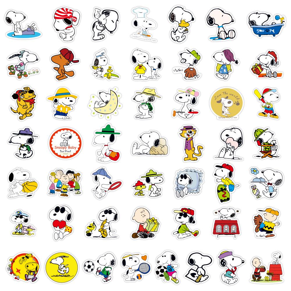 Korean Style Cute Cartoon Snoopy Doodle Stickers for Phone, Suitcase, Desk & Computer