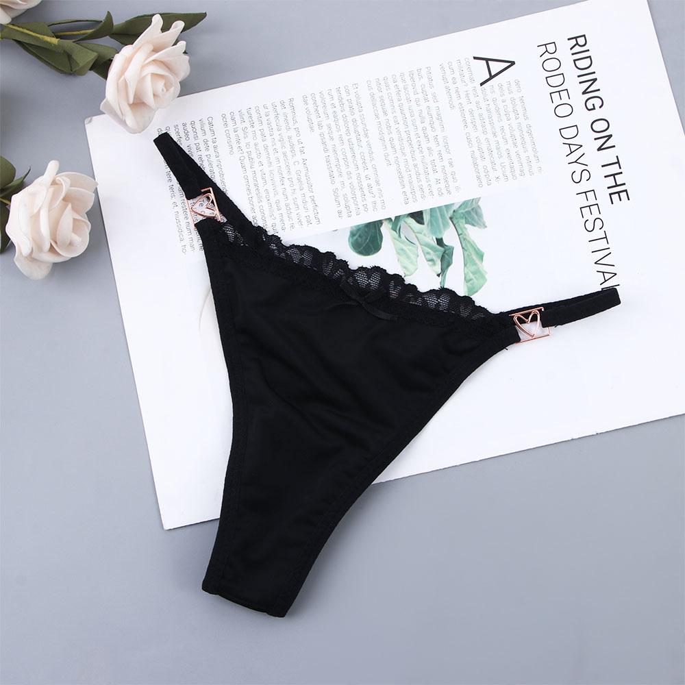 Trendy Underpants Law Waist Bow Thin Belt Lace Korean Underwear Briefs Women Panties G-String Thong