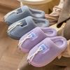 Fashion 2025 Winter Fluffy House Slippers Women Comfortable Indoor Soft Thick Sole Fur Slides for Woman Non Slip Warm Home Cotton Shoes
