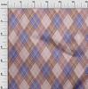 oneOone Cotton Flex Light Green Fabric Check Argyle Dress Material Fabric Print Fabric By The Yard 40 Inch