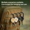 Heavy Duty Retractable Pull Badges ID Reel Carabiner Steel Wire Rope Buckle Key Holder Outdoor Tools