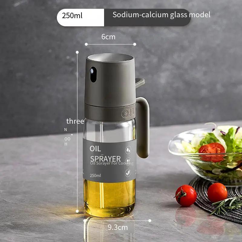 250ml Oil Spray Bottle BBQ Baking Glass Storage Bottles for Oil Vinegar Dispenser Cooking Seasoning Bottle Kitchen Accessories