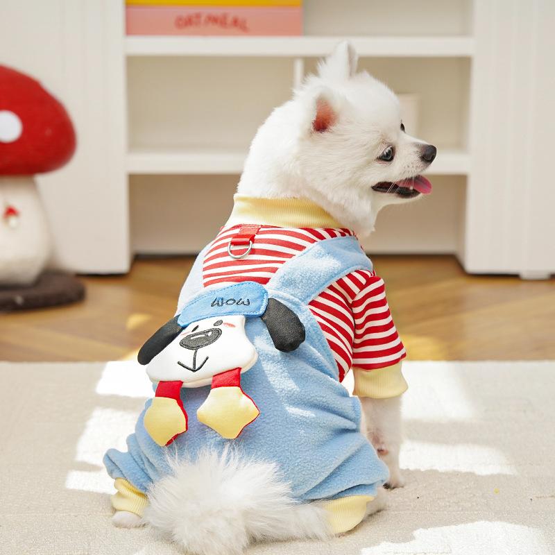 Autumn Winter Cat Clothes Supplies Dog Pet Velvet Vest Doll Teddy Bear