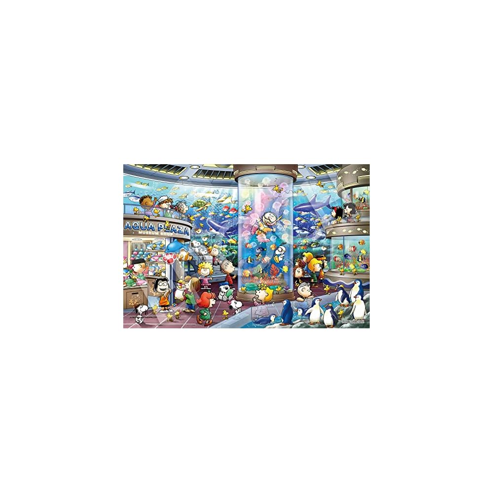 EPOCH Peanuts Snoopy Aquarium 1000 Pieces Jigsaw Puzzle with Glue and Spatula 50x75cm