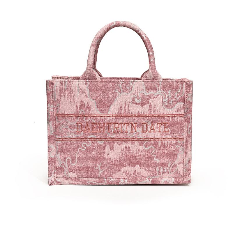 Новая модная контрастная джинсовая хозяйственная сумка тоут трендовая портативная женская сумка