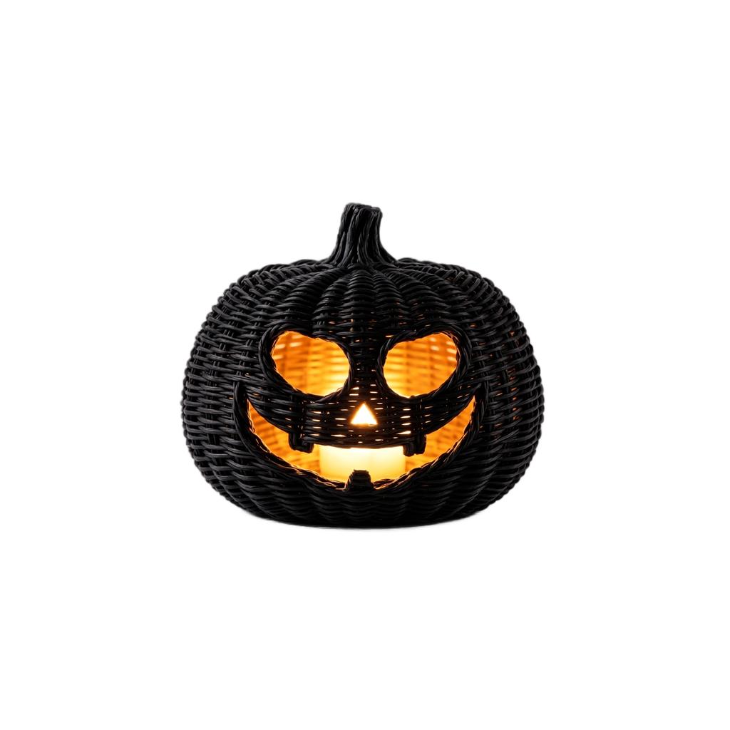 Woven Halloween Pumpkin Tabletop Decoration for Fall Home Decor