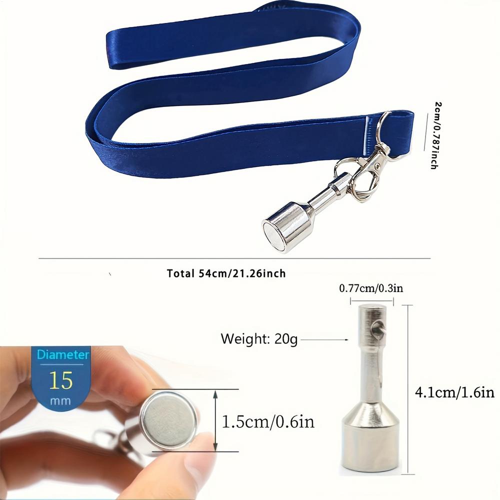 

Магнитный подборщик для бочче Мгновенно захватывает шары с травы, песка, гравия Портативный и эргономичный захват для газона, двора, площадки синий