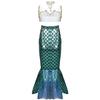 S-XXL Halloween Mermaid Costume Cosplay Clothes, Nightclub Sexy Hip-wrapped Female Fish Princess Dress