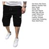 Calções Cargo Masculinos Cintura com Cordão Abaixo do Joelho Multi-Bolsos Calções de Verão para Rua Praia Férias Treino