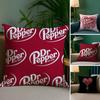 Cherry Drink D-Dr-P-Pepper Pillow Case Plush Fabric Soft Double Sided Print Home Sofa High Quality Cushion Cover Throw
