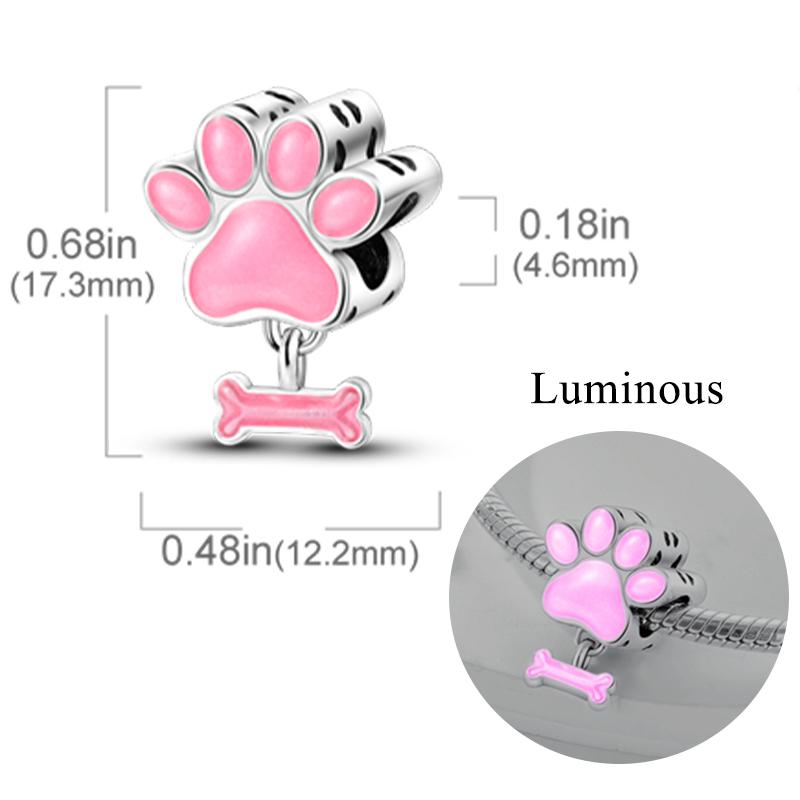 New Copper Charm Bead Charms Fireflies Stars Glowing Luminous Charm Bead Charms for Authentic Pendant Bracelets Do It Yourself Jewellery Gift