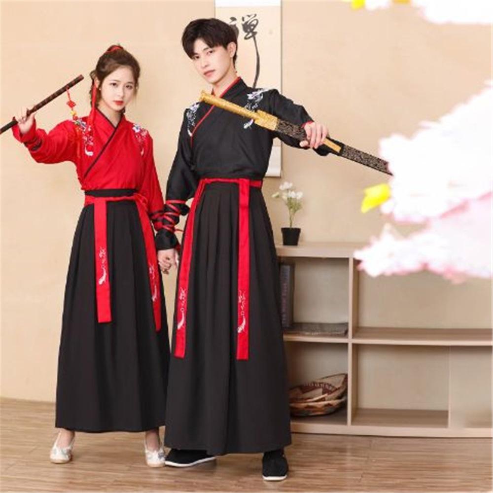 Herreklær Hanfu kampsportstil Ridderlig kjekk herredrakt