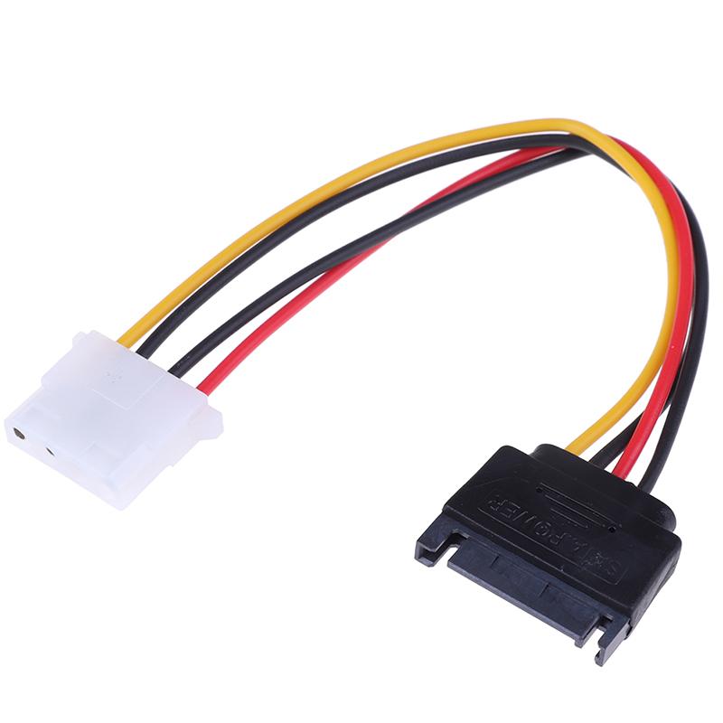 Napájecí kabel Sata To Ide 15kolíkový Adaptér kabelu Sata samec na Molex Ide 4kolíkový