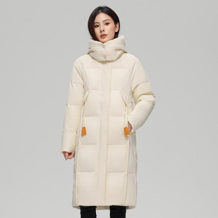 Women Winter Down Jacket Korean Style Loose Long Hooded Warm Coat
