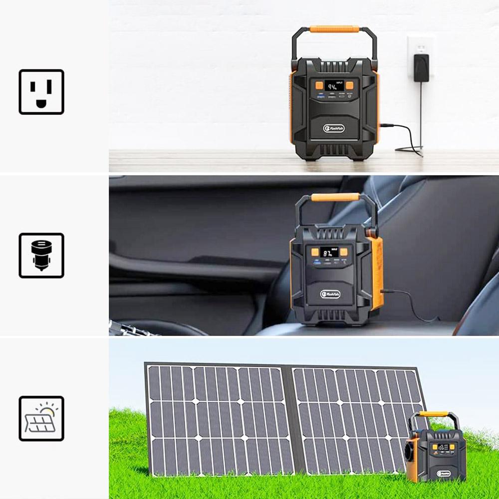 Flashfish A201 172WH 200W 220V Power Station + TSP 18V 100W Foldable Solar Panel Emergency Energy Kit With DC/USB Output