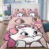 Cartoon Cute Anime Cat Duvet Cover and Pillowcases 75*50cm,Cat Bedding Set for Adult Boy Girl Bedroom Decoration Children Gifts