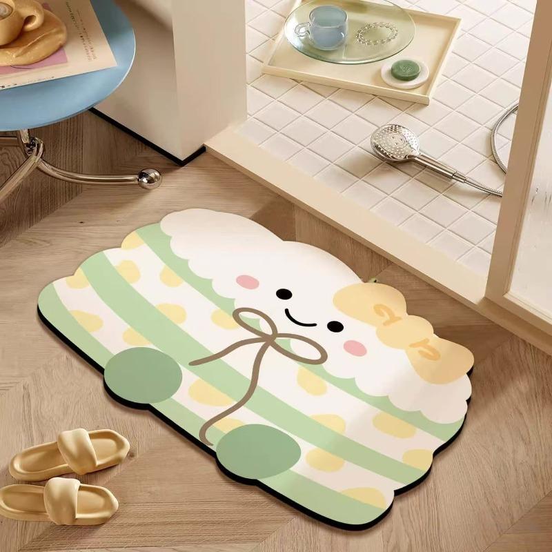 Badezimmer saugfähige Diatomeenerde Toiletten-Türvorleger Toiletten-Bodenmatte Toiletten-Teppich