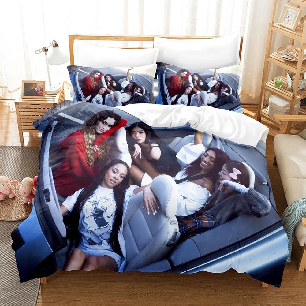 New 3D Girl Group K-Katseye Duvet Cover Pillowcases Global Pop Idol Band Print Bedding Set  Polyester Bedroom Decor