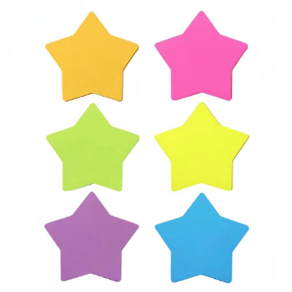 Vibrant Sticky Notes with Strong Adhesive - Tearable, Reusable, Fluorescent Memo Pad for Students and Offices