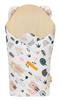 Velvet cappuccino bear baby wrap