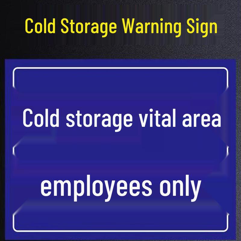 YUELIGPIN Cold Storage Warning Signs - 5-Pack