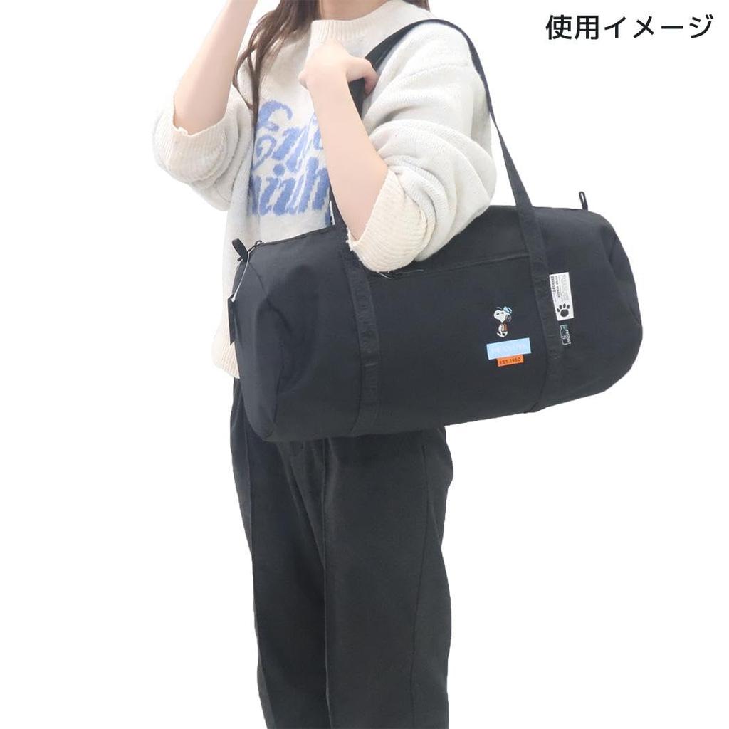 Snoopy Peanuts Roll Boston Boston Bag Water Repellent Large Capacity 24L Shoulder Bag Snoopy0462 Beige [Marimo Craft] Women's (SPZ-3755)