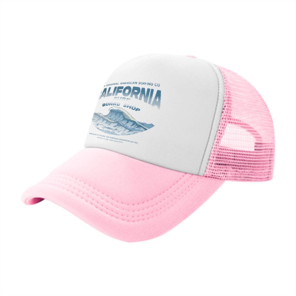 California Surf Shop Trucker Hat Breathable Mesh Baseball Cap Adjustable Outdoor Style