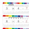 Ensemble de Mathématiques Ligne Numérique Effaçable Cartes Flash Double Face avec Anneau de Rangement pour l'Apprentissage de l'Addition et de la Soustraction à la Maison
