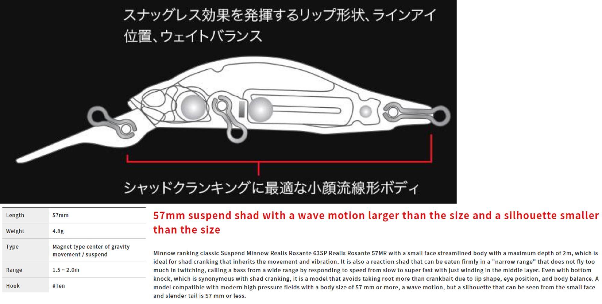 Duo Realis Rozante Shad 57 Mr Suspend Lure MCC4054 (9680)-image