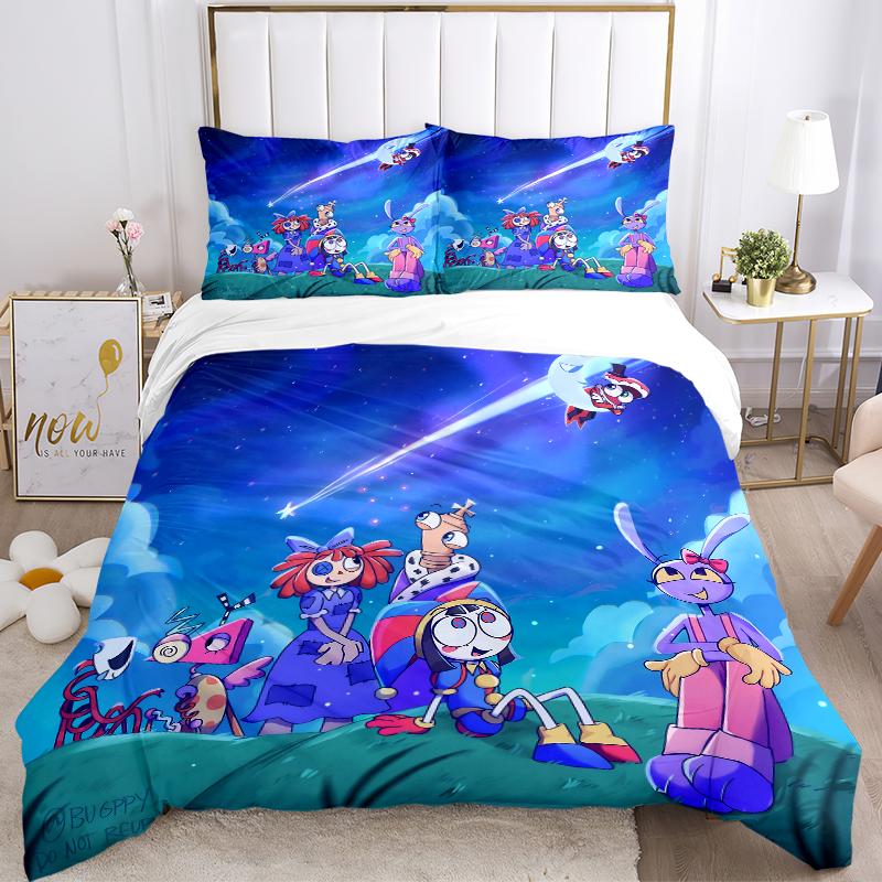 3Pcs Space Adventure Friends Bedding Sets For All Sizes New 3D Printed Bed Cover Comforter Duvet Cover Pillowcase Bedroom Decoration