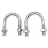 Ledewei 304 Stainless Steel U-Bolt Pipe Clamp Set