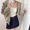 Women's Gray Slim-Fit Hooded Zip-Up Sweatshirt Jacket - Spring & Autumn Cardigan