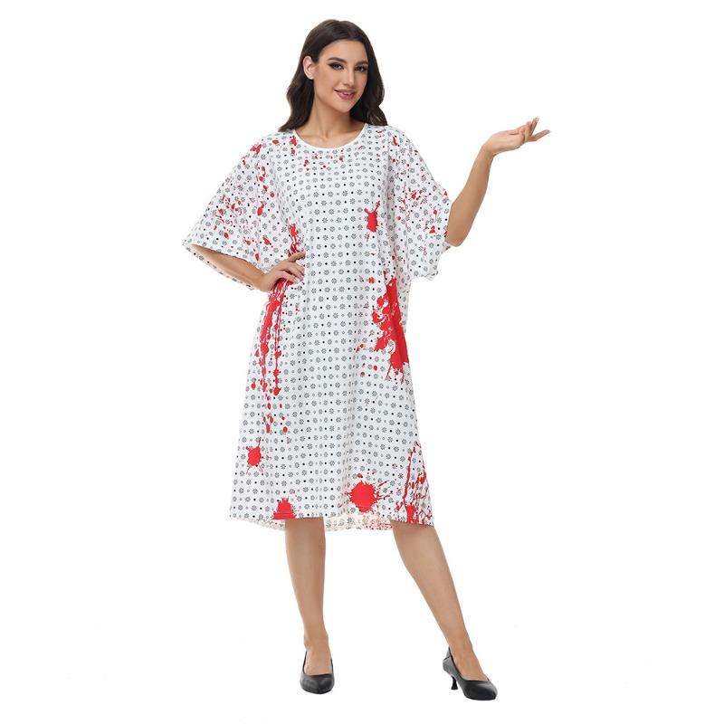 Halloween Adult Suit Stage Costume Horror Bloody Apron Play Costume Room Escape Haunted House Costume