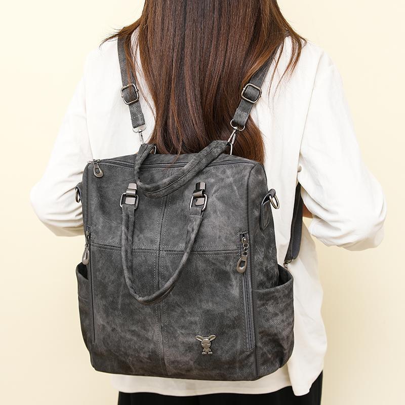 Multifunkční batoh dámský měkká kůže taška přes rameno kabelka