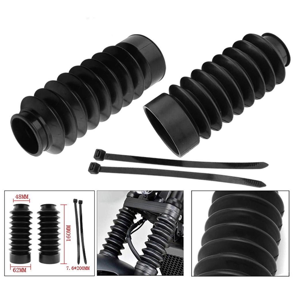 Motorcycle Front Fork Rubber GaitersRubber Front Fork Protectors Shock Absorb Dust Covers Suitable for CMX300 CMX500