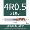 55-Degree Carbide Bull Nose End Mill with Wear-Resistant Coating for CNC Routers