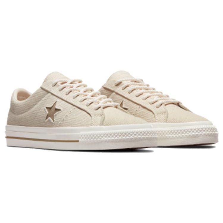 Converse One Star Pro Beige White A06073C Unisex Low Top Skateboarding Sneakers
