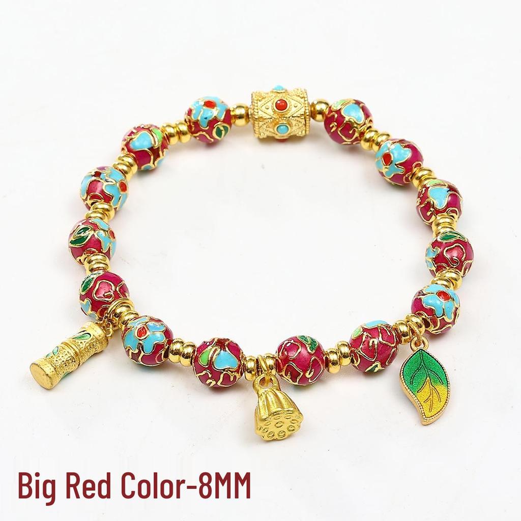 Cloisonné Bracelet - Valentine's Day & Birthday DIY Gift, Ethnic Style Jewelry