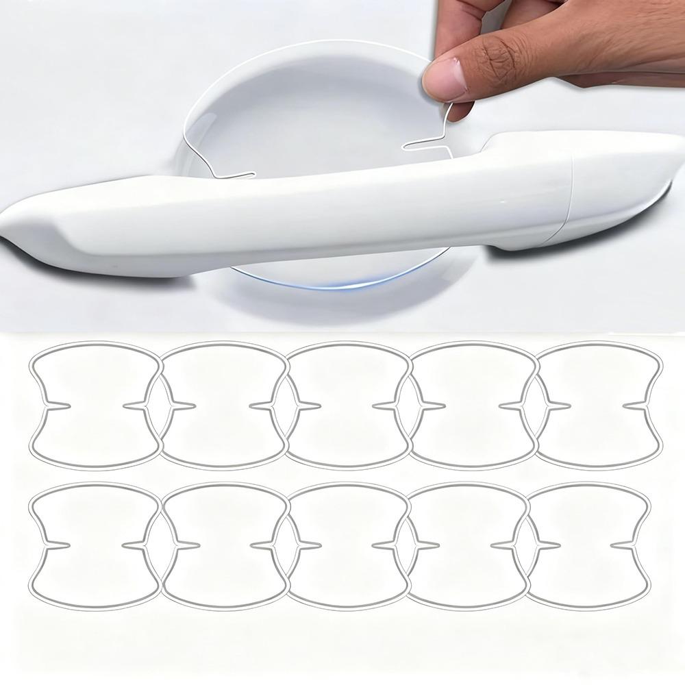 4pcs/10pcs Invisible Car Door Handle Protector Paint Protection Film  Exterior Protection
