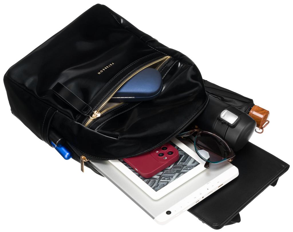 Women's eco backpack PTN PLEC-ALE-7-7744 Black