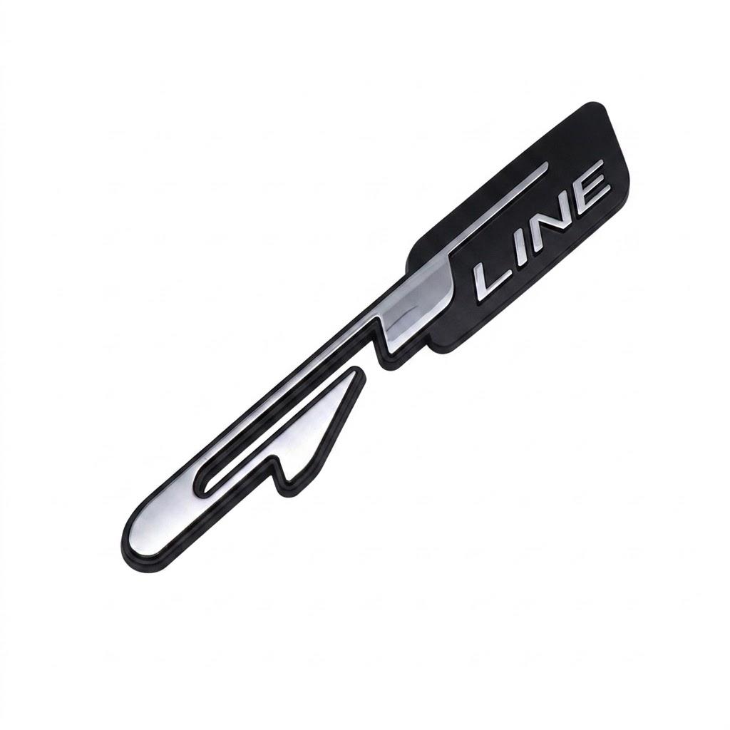 For Hyundai Kia GT Line Emblem Badge Sticker Accent Trajet Sonata Tucson KX5 K3 K4 K5 Stinger Sportage R Rio Soul Carens NN3