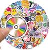 64 Ins Wind Pixel Wind Icon Graffiti Stickers Decorate Suitcase Pen Guitar Notebook Waterproof Hot DIY
