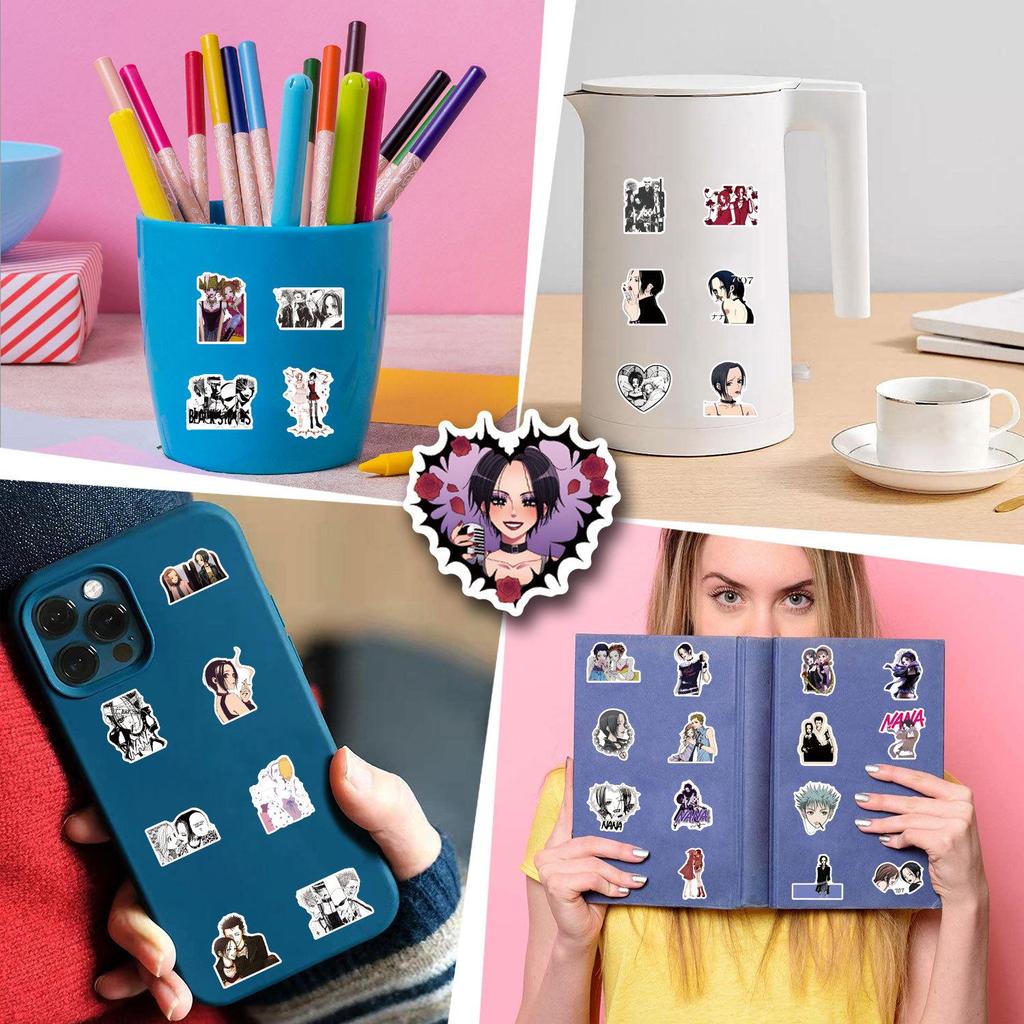 55 Sheets Nana & Nana Osaki Japanese Anime Stickers for Suitcase or Notebook Decoration
