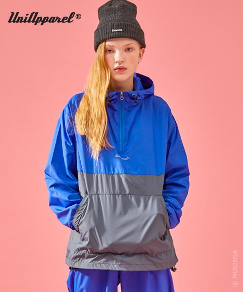 Uni Apparel Ua Tech Anorak Hoodie Blue