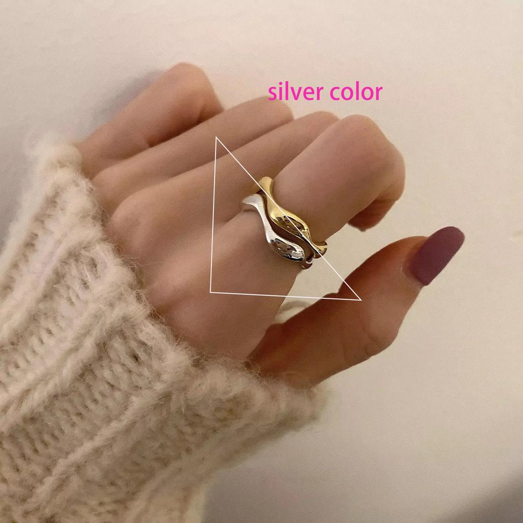 925 Silberringe für Damen Verstellbar Stapelbar Vintage Ring Zubehör Schmuck Geschenk
