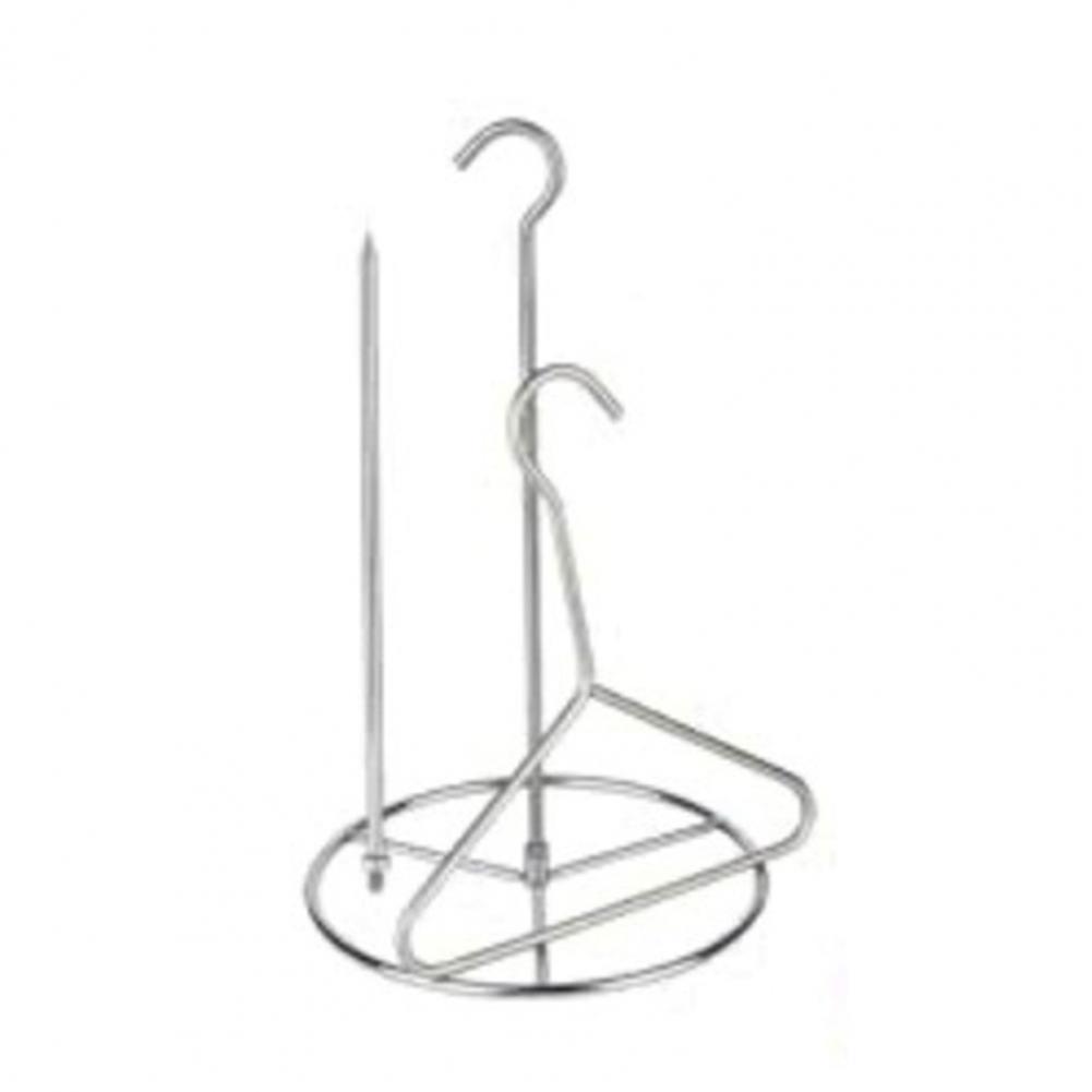 Easy Clean Frying Stand Stainless Steel Frying Rack Turkey Roasting Rack Stainless Steel Foldable Hanging Chicken Holder for Bbq