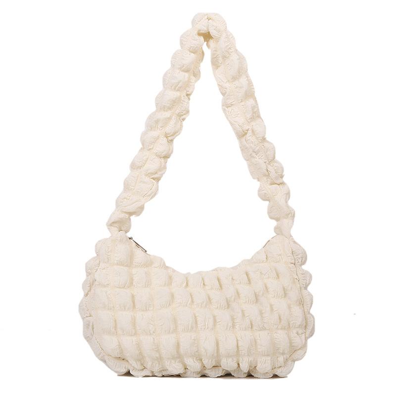 

Fashion cloud bag simple shoulder armpit bag niche personality pleated hand bag trend one size fits all