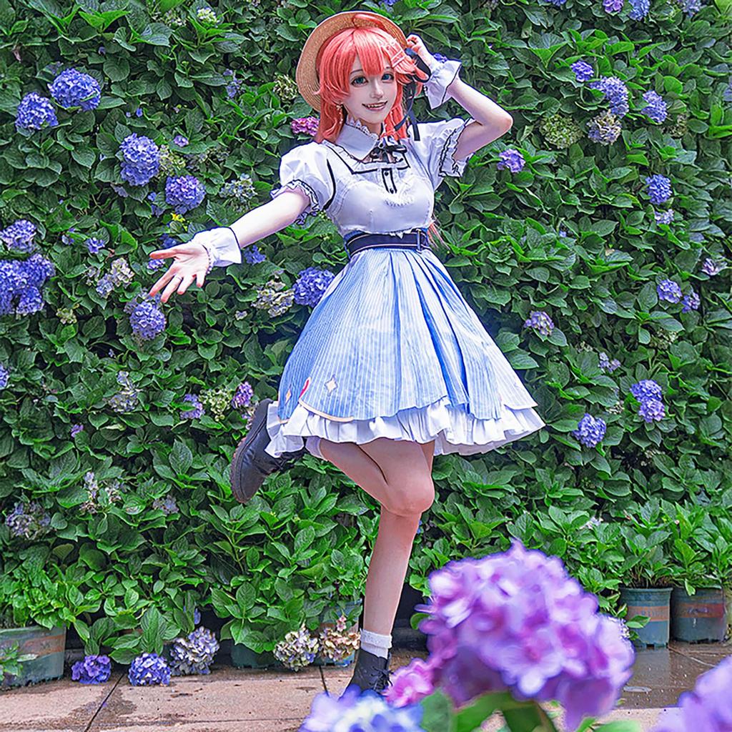 [Milky Time] Hololive Sakura Miko Cosplay One-Piece Vtuber New Costume Birthday (M)