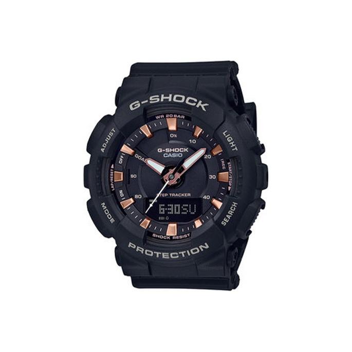 

CASIO Women s Liquid Crystal/Analog Dual Display Series Black Watch GMA-S130PA-1APRD Regular Watch Box