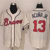Mens Atlanta Braves 13 Embroidered Baseball Jersey Unisex Sportswear Running Gym Casual Wear